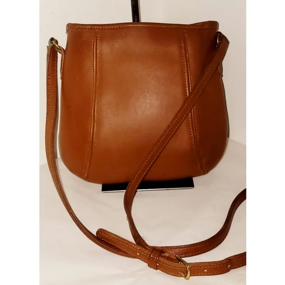 Coach USA 9990 Vintage British Tan Leather Framed Small Crossbody Pouch - Picture 2 of 8